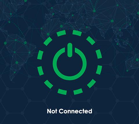 AoxVPN connect step 1, tap on button to connect to VPN